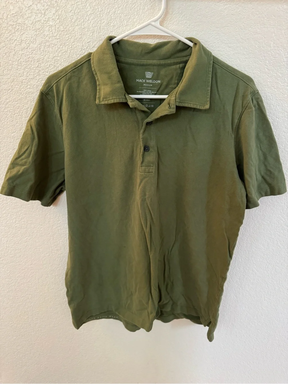 Mack Weldon Men’s Olive Polo Shirt